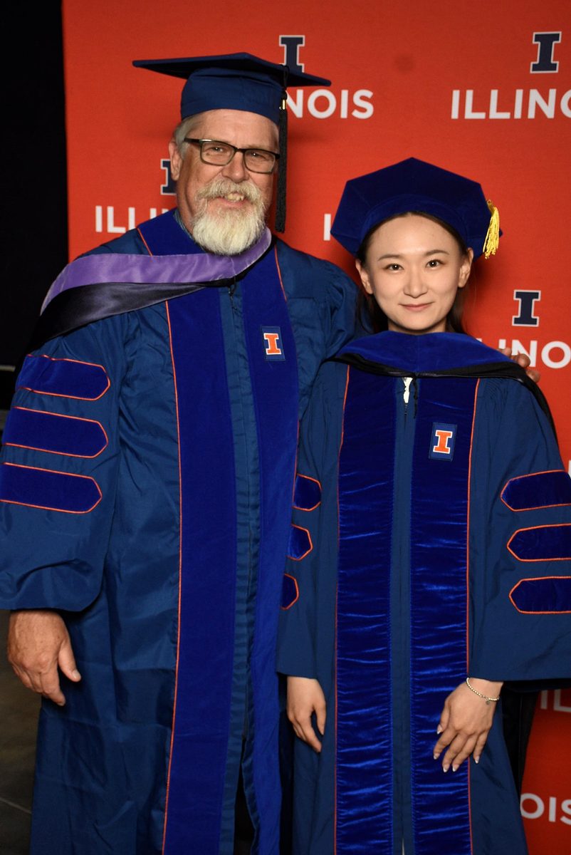 Bo Pang with Professor Brian Deal